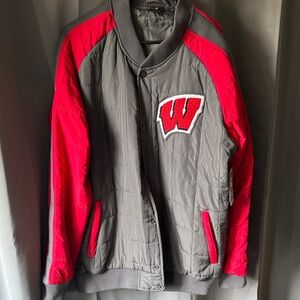 Wisconsin Badgers Varsity Jacket with Logo